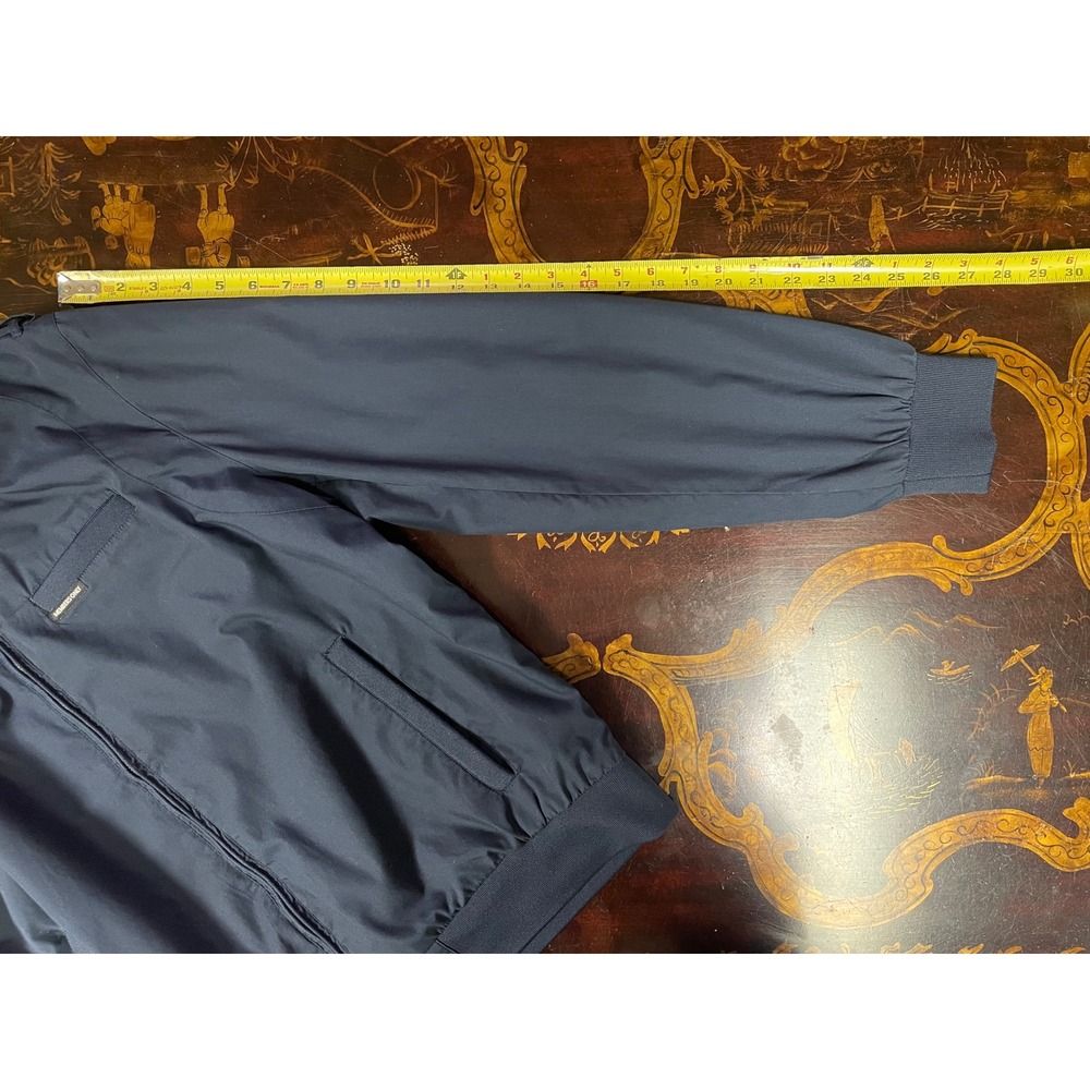 Members Only Mens Navy Blue Iconic Racer Bomber Jacket Full Zip Classic Chic XXL - Picture 6 of 13